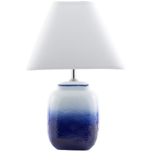 Azul Table Lamp by Surya Ombre Blue/White Shade Azl621-tbl - All