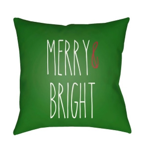 Merry Bright by Surya Poly Fill Pillow Green/White 20 x 20 Hdy065-2020 - All