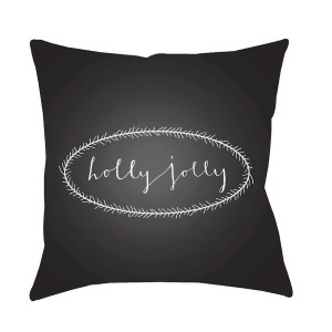 Holly Jolly by Surya Poly Fill Pillow Black/White 20 x 20 Hdy037-2020 - All