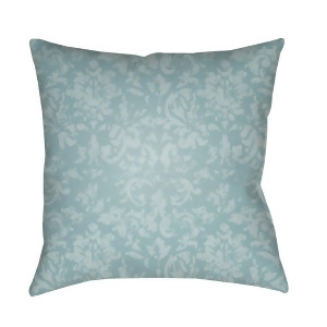 Moody Damask by Surya Poly Fill Pillow Aqua/Pale Blue 22 x 22 Dk027-2222 - All