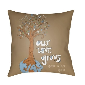 Signa by Surya Our Love Grows Poly Fill Pillow 18 x 18 Sg011-1818 - All