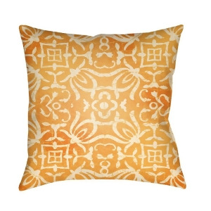 Yindi by Surya Poly Fill Pillow Bright Orange/Cream/Butter 18 x 18 Yn004-1818 - All