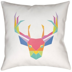 Chromatic Caribou by Surya Poly Fill Pillow White 16 x 16 Phdcc001-1616 - All