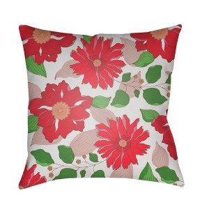 Moody Floral by Surya Pillow Red/Rose/White 22 x 22 Mf036-2222 - All