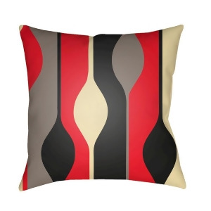 Modern by Surya Pillow Red/Gray/Black 20 x 20 Md101-2020 - All
