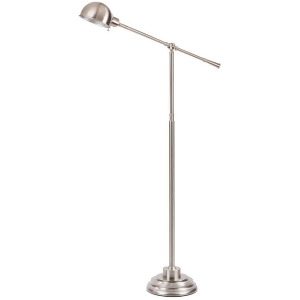 Colton Floor Lamp by Surya Brushed Steel/Silver Shade Colp-004 - All