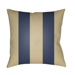 Edgartown by Surya Poly Fill Pillow Tan/Navy 18 x 18 Sol068-1818 - All