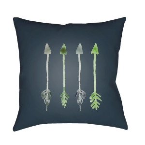 Arrows by Surya Poly Fill Pillow Green/Gray 18 x 18 Arw008-1818 - All