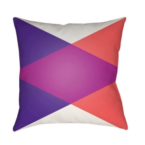 Modern by Surya Pillow White/Coral/Purple 22 x 22 Md006-2222 - All