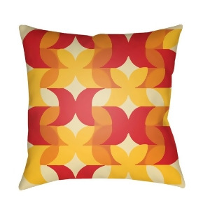 Modern by Surya Pillow Red/Butter/Saffron 18 x 18 Md092-1818 - All