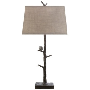 Weber Table Lamp by Surya Bronze/Ivory Shade Wbr259-tbl - All