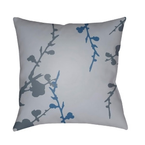 Chinoiserie Floral by Surya Pillow Lt.Gray/Denim/Blue 22 x 22 Cf011-2222 - All
