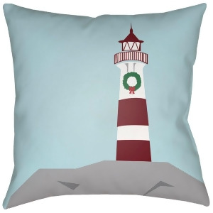 Holiday Cove by Surya Poly Fill Pillow Aqua 16 x 16 Phdhc001-1616 - All