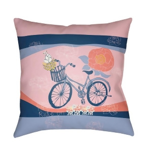 Doodle by Surya Pillow Pale Pink/Saffron/Blue 18 x 18 Do005-1818 - All