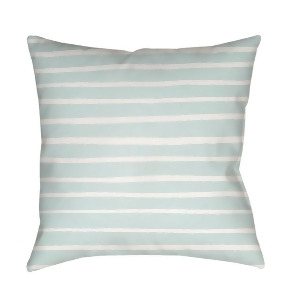 Stripes by Surya Poly Fill Pillow Blue/White 18 x 18 Wran010-1818 - All