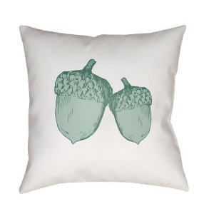 Acorn by Surya Poly Fill Pillow White/Green 20 x 20 Acn003-2020 - All