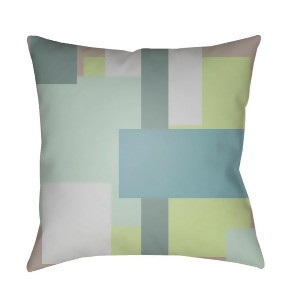 Modern by Surya Poly Fill Pillow Light Gray/Aqua/Mint 20 x 20 Md073-2020 - All