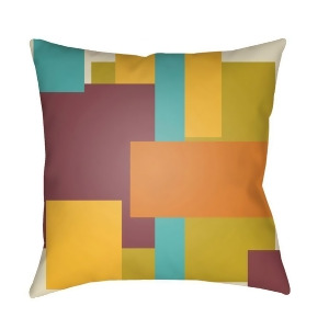 Modern by Surya Pillow Orange/Burgundy/Mint 20 x 20 Md070-2020 - All
