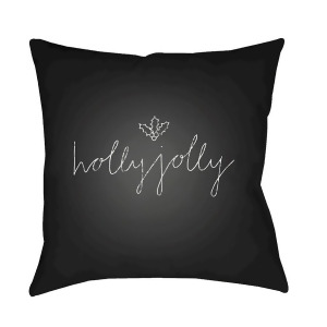 Holly Jolly Ii by Surya Poly Fill Pillow Black/White 18 x 18 Joy011-1818 - All