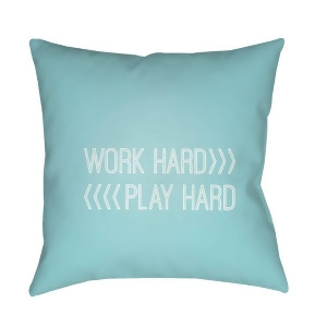 Work Play by Surya Poly Fill Pillow Blue/White 20 x 20 Qte029-2020 - All