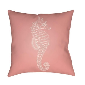 Seahorse by Surya Poly Fill Pillow Pink/Neutral 18 x 18 Sol057-1818 - All