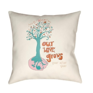 Doodle by Surya Pillow Camel/Orange/Pale Pink 18 x 18 Do024-1818 - All