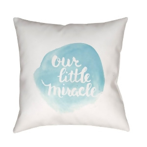 Miracle by Surya Poly Fill Pillow Blue/White 18 x 18 Nur006-1818 - All
