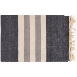 Troy by Surya Throw Blanket Charcoal/Cream Toy7000-5070 - All