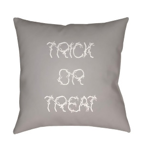 Boo by Surya Trick or Treat Poly Fill Pillow Gray 18 x 18 Boo127-1818 - All