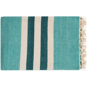 Troy by Surya Throw Blanket Mint/Cream/Teal Toy7001-5070 - All