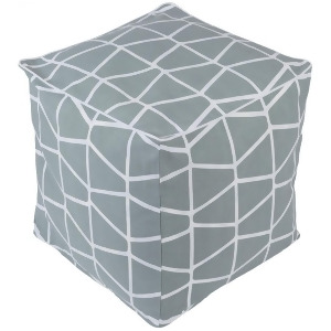 Somerset Pouf by Surya Light Gray/White Smpf011-161618 - All