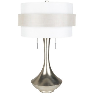 Selma Portable Lamp by Surya Gilded Base/White Shade Sel-001 - All