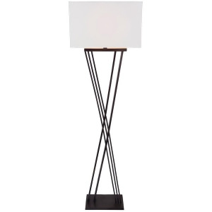 Hartley Portable Lamp by Surya Bronze Base/White Shade Hty-004 - All