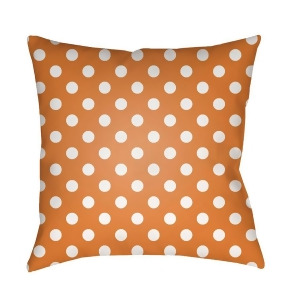 Boo by Surya Polka Dots Poly Fill Pillow Orange/White 20 x 20 Boo167-2020 - All