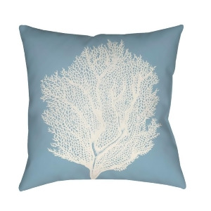 Coastal Ii by Surya Poly Fill Pillow Blue/White 18 x 18 Sol039-1818 - All