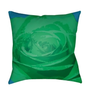 Abstract Floral by Surya Pillow Dk.Green/Grass/Sky Blue 20 x 20 Af005-2020 - All