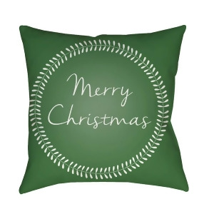 Merry Christmas Ii by Surya Pillow Green/White 20 x 20 Hdy074-2020 - All