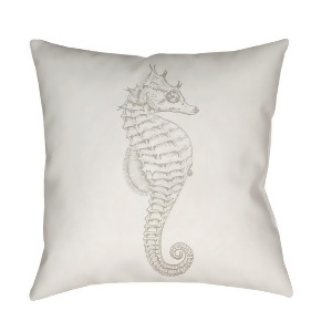 Seahorse by Surya Poly Fill Pillow Beige/Neutral 20 x 20 Sol060-2020 - All