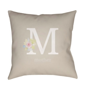 Mother by Surya Poly Fill Pillow Beige/Neutral/Green 20 x 20 Wmom013-2020 - All