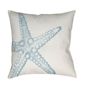 Nautical Iii by Surya Poly Fill Pillow Blue/White 18 Square Sol052-1818 - All