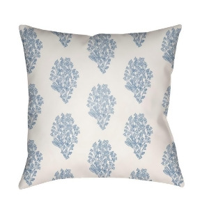 Moody Floral by Surya Pillow White/Blue/Denim 18 x 18 Mf009-1818 - All