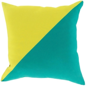 Rain by Surya Poly Fill Pillow Bright Yellow/Dark Green 26 x 26 Rg137-2626 - All