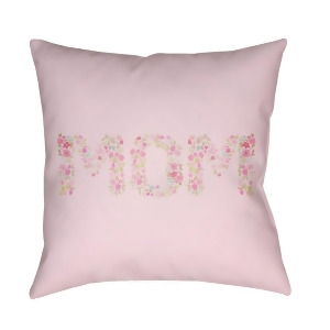 Mom by Surya Poly Fill Pillow Pink/Green/Blue 20 x 20 Wmom010-2020 - All