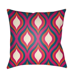 Modern by Surya Poly Fill Pillow White/Bright Pink/Teal 22 x 22 Md040-2222 - All