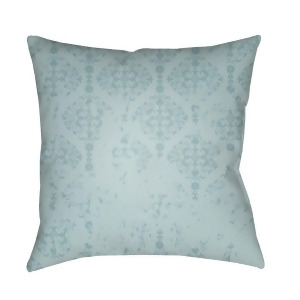 Moody Damask by Surya Poly Fill Pillow Mint/Aqua 18 x 18 Dk007-1818 - All