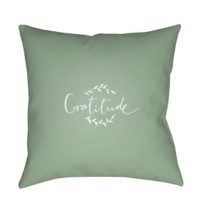 Gratitude by Surya Poly Fill Pillow Green/White 20 x 20 Gtd001-2020 - All