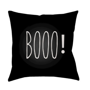 Boo by Surya Boo to You Poly Fill Pillow Black 18 x 18 Boo102-1818 - All
