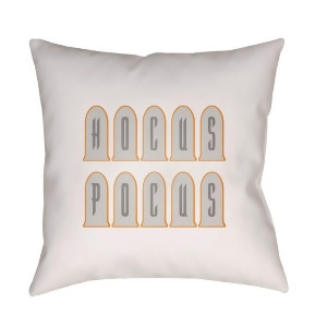 Boo by Surya Hocus Pocus Poly Fill Pillow White 18 x 18 Boo131-1818 - All