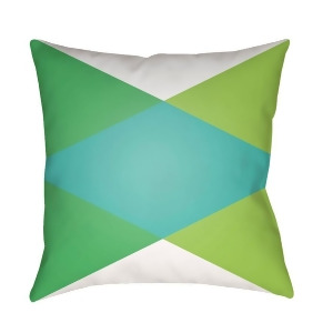 Modern by Surya Poly Fill Pillow White/Mint/Grass Green 22 x 22 Md004-2222 - All