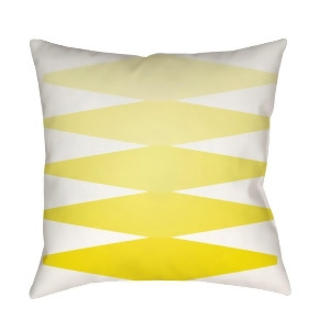 Modern by Surya Poly Fill Pillow Bright Yellow/White 20 x 20 Md011-2020 - All